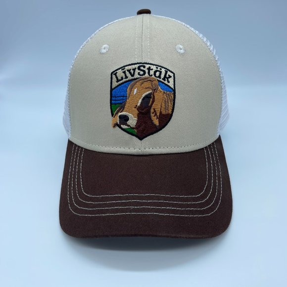 LIVSTAK TRUCKER HAT, BULL DESIGN, ADJUSTABLE SNAPBACK, FASHION CAP, T1LVK04 - Picture 6 of 8